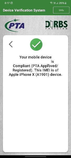 iphone x Pta approved (Bypassesd) 8