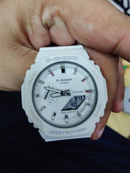 G-Shock GMA-S2100 white color with box like new 0