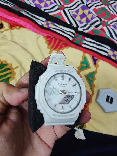 G-Shock GMA-S2100 white color with box like new 8