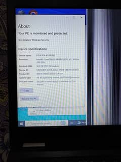 Dell Laptop for sale broken LCD panel