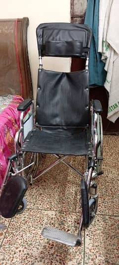 Imported high quality reclining wheelchair with cushion 0