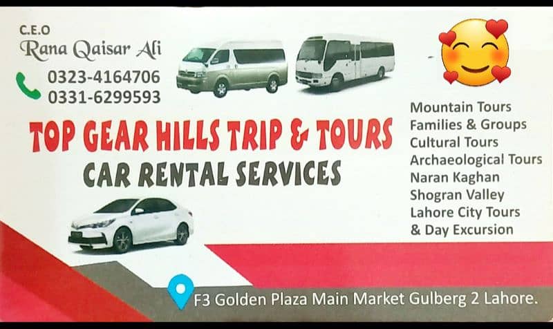 TOP GEAR TRIP & TOURS CAR RENTAL SERVICES 3