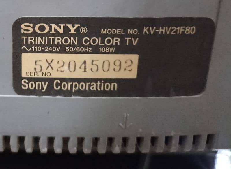100% Branded Original SONY WEGA GATE TRINITRON Colour TV 21" Inches 5