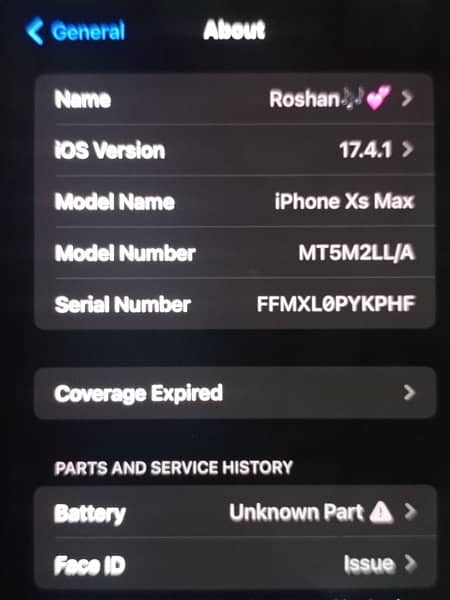 iphone xs max urgent sale back crack or pannel minnor dot 11