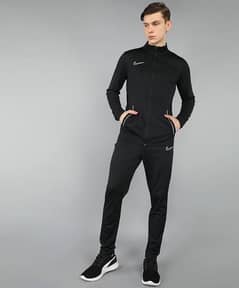 Nike Mens Tracksuit Bottoms Top Black Zip Jacket & trouser Full Set