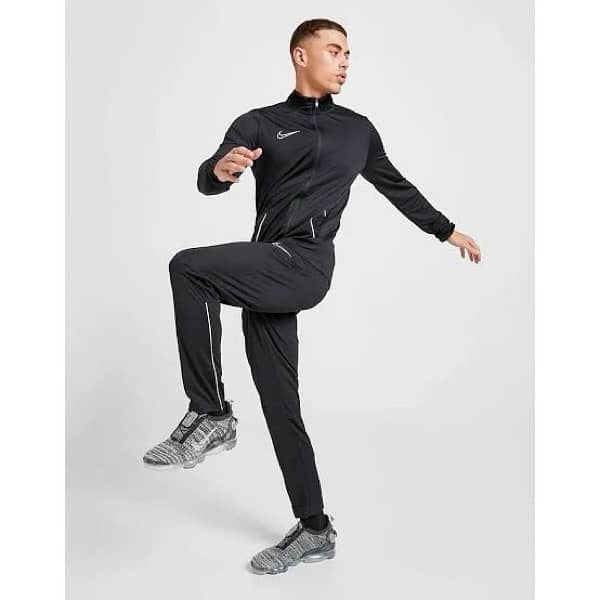 Nike Mens Tracksuit Bottoms Top Black Zip Jacket & trouser Full Set 3