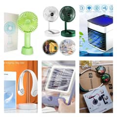 All imported mini portable coolers and fans