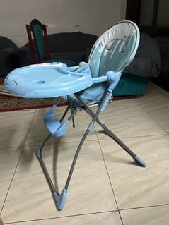 blue baby high chair