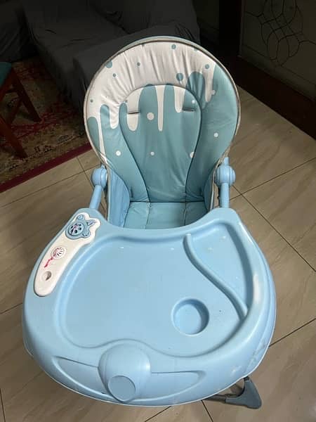 blue baby high chair 1