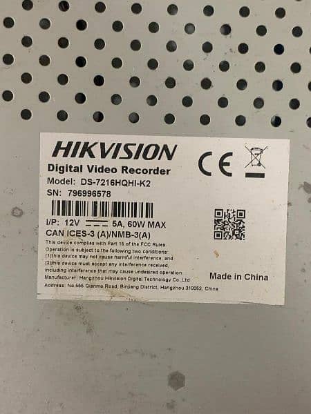 Hikvision 16CH dvr 5MP model (DS-7216HQHI-k2) 2