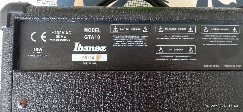 Ibanez  guitar amplifier GTA10 1