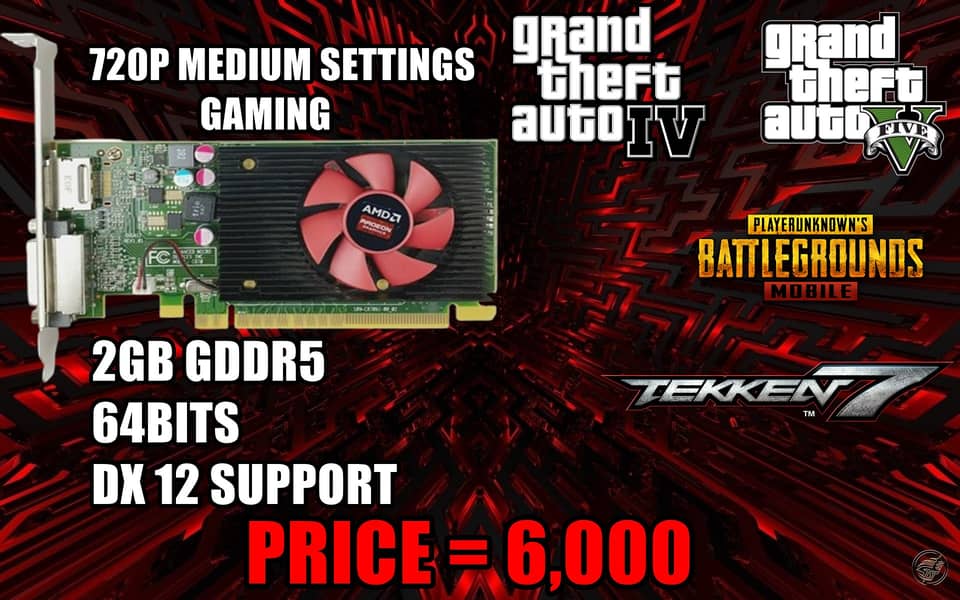 AMD R5 430 2GB GDDR5 DX12 0