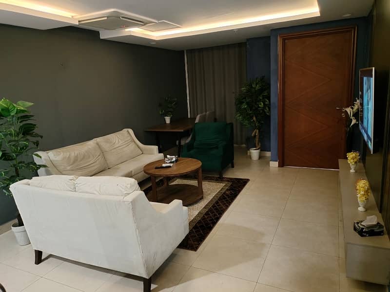 One Bed Furnished Apartment Gold Crest Mall for short term 7
