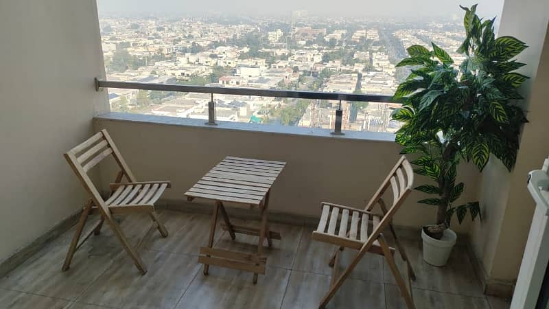 One Bed Furnished Apartment Gold Crest Mall for short term 8