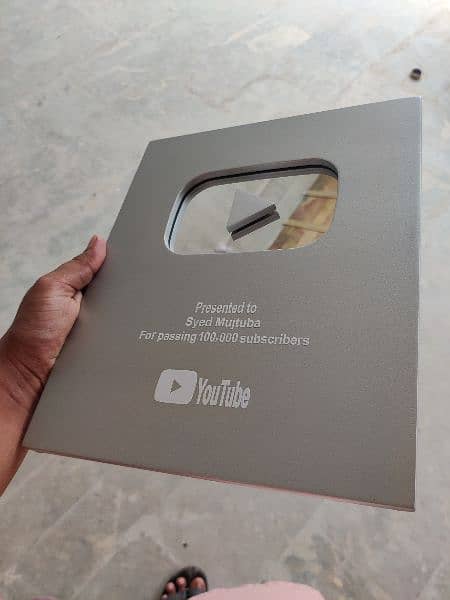 customize YouTube play button gold silver. 2024 9