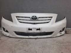 Toyota Corolla 2009 2010 2011 White front bumper with lights for sale 0