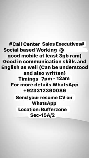 Call Center Sales Executive 1