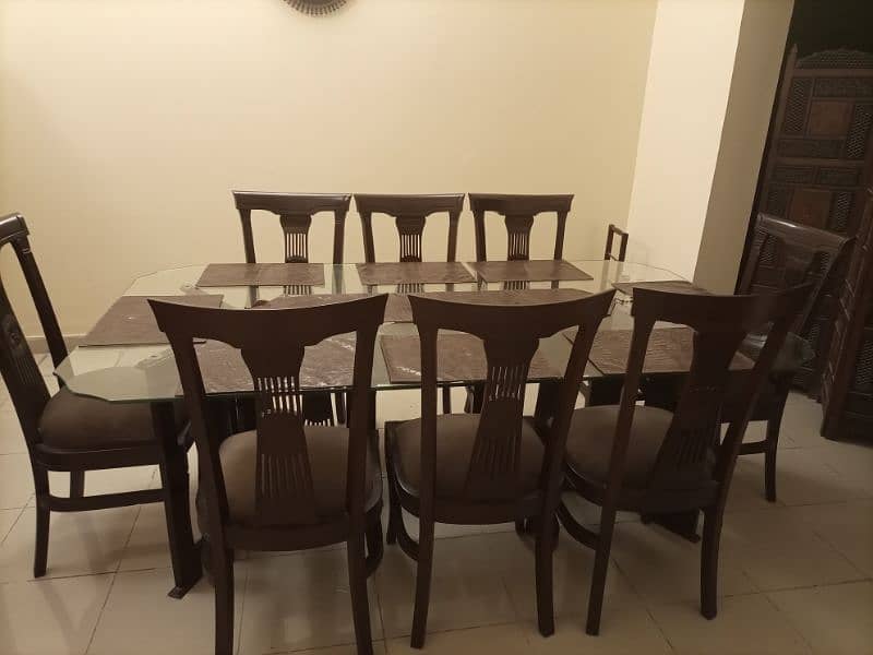 Glass Dining Table with Chairs 1