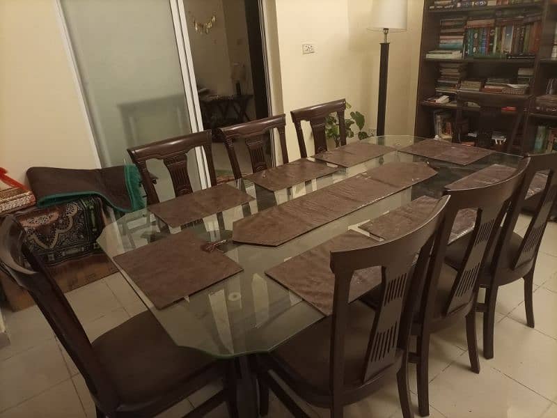 Glass Dining Table with Chairs 2