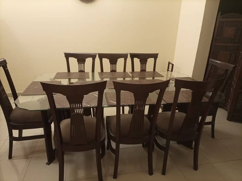 Glass Dining Table with Chairs 3