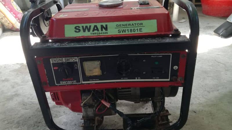 Generator Swan 1.5 KVA 10/10 Condition Petrol Gas 3