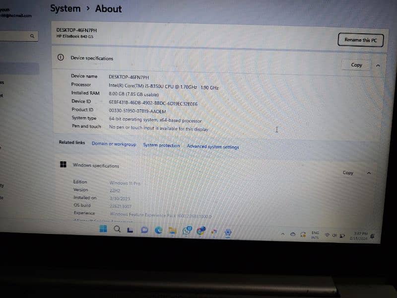 HP EliteBook 840 G5 Core I5 8th Generation 4
