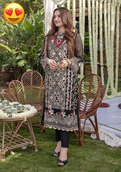 full embroidered 2PC