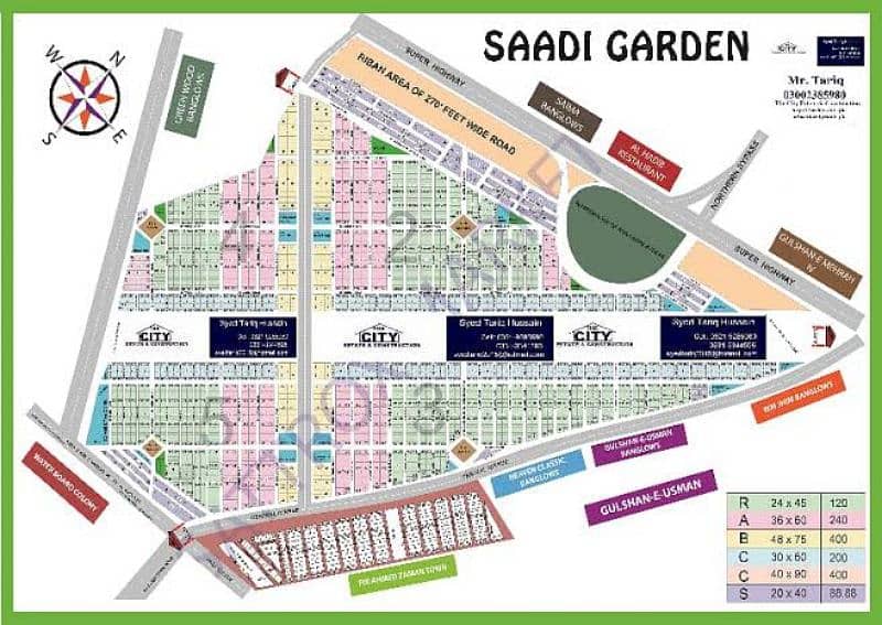 PLOTS Available for Sale in Tipu Sultan/Model Colony/Gulshan e roomi 1