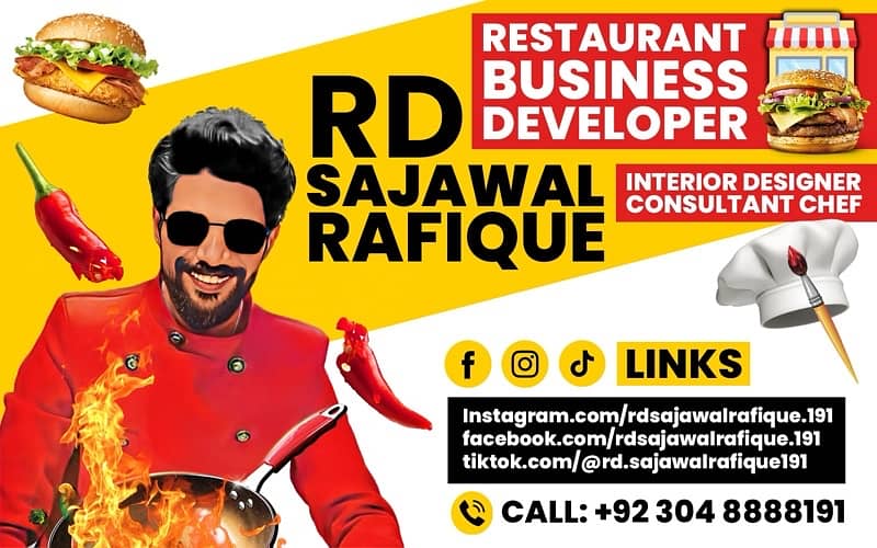 interior designer N restaurant food business developer consultant chef 1
