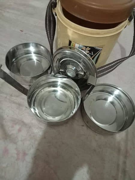 Lunch box with tree pots stanles steel 0