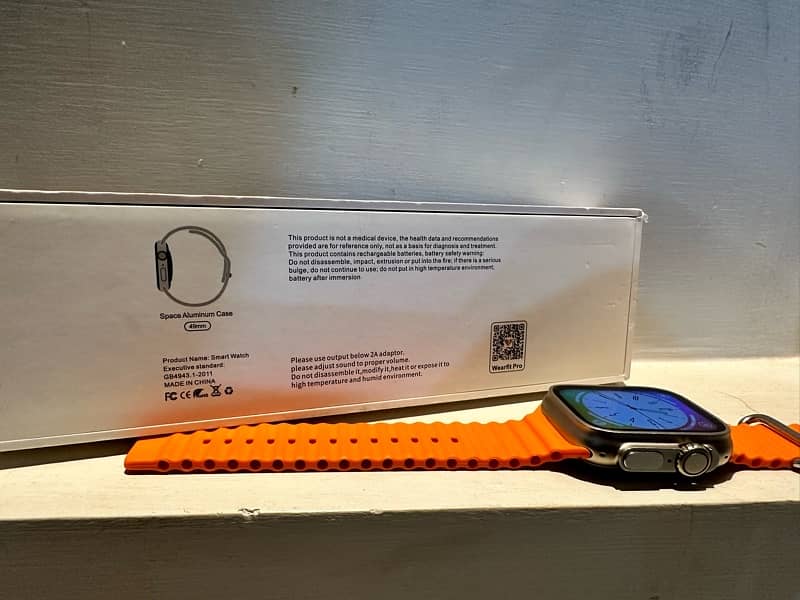 W&O X8 Ultra Smart Watch - Orange 1