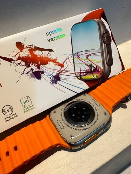 W&O X8 Ultra Smart Watch - Orange 5