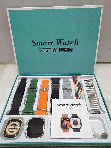 Y60 smart watch 7 Straps 1 free  case 2.09 inch display 2