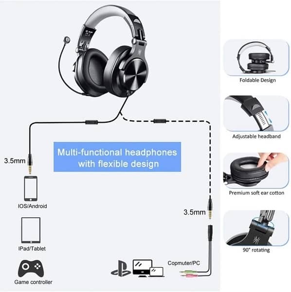 Oneodio A71D Fusion Headphone , over ear headsets ,best for gaming 1