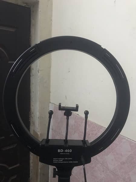 3 colour shades ring light with 7 feet long stand 0