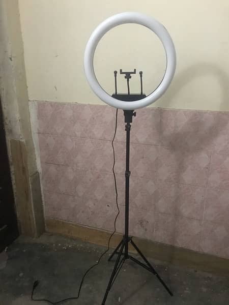 3 colour shades ring light with 7 feet long stand 2