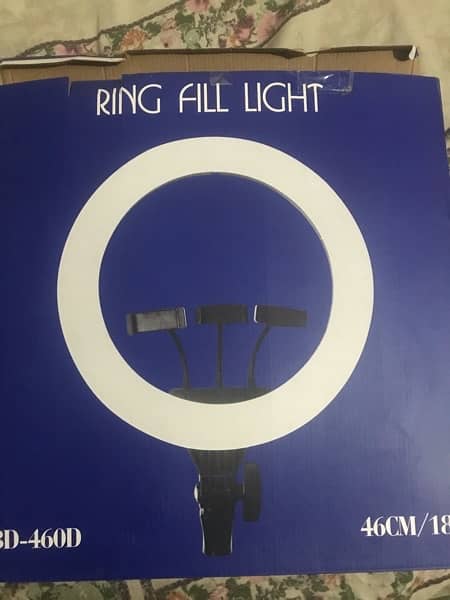 3 colour shades ring light with 7 feet long stand 7