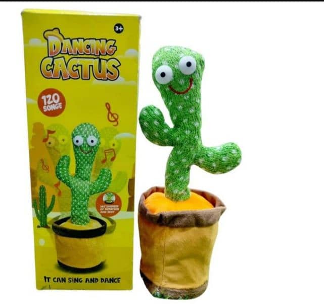 Dancing Cactus Toy with rechargable cell for kids 1