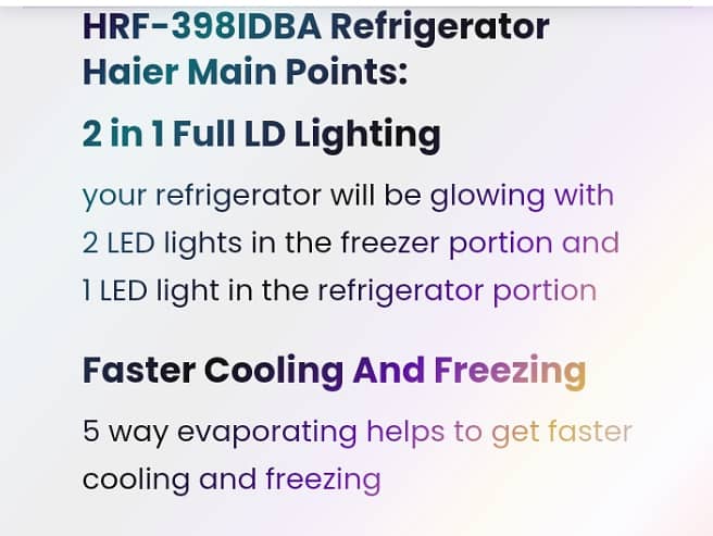 HRF-398IDBA Refrigerator Haier upright(Digital Inverter) 12