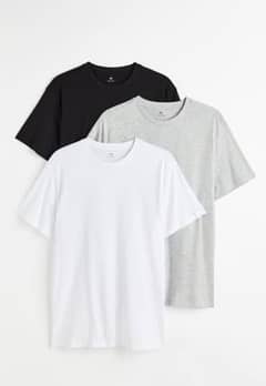 Black and white, grey T- shirts