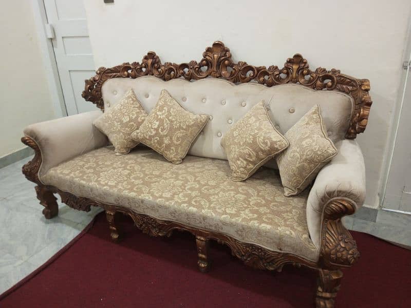 Sofa set alongwith center tables 1