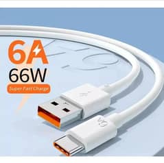 MI Orignal Data Cable Fast and Turbo charging Type C 6 AMP