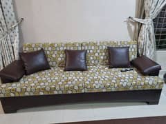 sofa set with centre table for sale in excellent condition