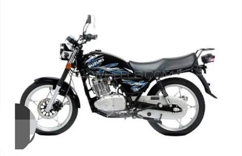 Suzuki 150 cc black colour super and heavy bike 1