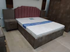 Bed 6' x 6'-6" With cushion padding  With Dressing ,Almirah Sliding
