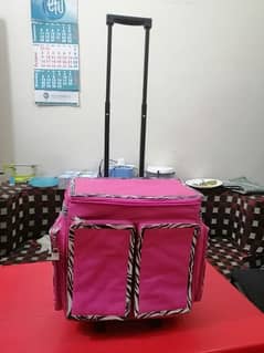 Red Colour Wheeled Trolley Bag