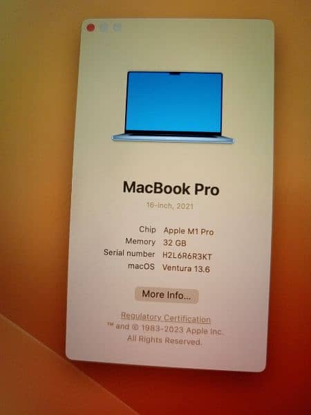 macbook M1 pro 8