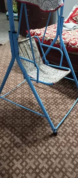 baby swing blue colour 1
