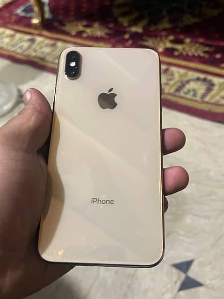 iPhone xsmax 256 gb golden colour dual sim pta approved 4