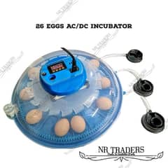 8/26 Eggs Round AC/DC Automatic Incubator: 0